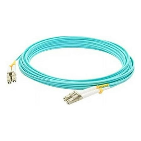 25M LOMM OM4 FIBER OPTIC MALE LC/LC 50/125 DUPLEX AQUA CABLE