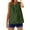 Blackish Green, variant on Duoif Womens Tank Tops Button down Linen Tank, Lightweight Summer Blouse Going Out Tops for Women Beige L