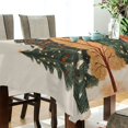 thumbnail image 5 of Yayeee Tablecloths 60" x 60" Rectangle Wrinkle Resistant Party Table Cover, Brown Christmas Trees, 5 of 8