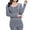 Gray, variant on Limei 2Pcs Women's Thermal Underwear Set, Cotton Long Johns Lightweight Top & Bottom