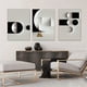 thumbnail image 2 of 3pcs Frameless Abstract Geometric Canvas Painting Black And White Wall Art Print Modern Nordic Poster Picture Living Room Home Decor No Frame, 2 of 5