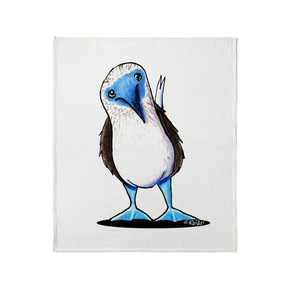 CafePress - Blue Footed Booby Throw Blanket - Soft Fleece Throw Blanket, 50"x60" for All Ages
