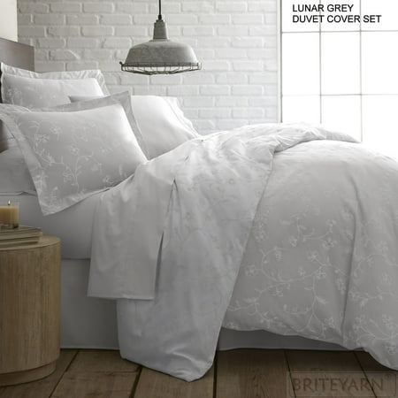 - Shabby Chic Floral Printed 100-percent Cotton Sateen 3-piece Duvet Cover Set by Southshore Fine Linens