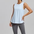 thumbnail image 4 of Uootdi Women's Workout Tanks Sleeveless Curved Hem Mesh Back Tops Active Soft Lightweight Yoga Tops Gift, 4 of 9