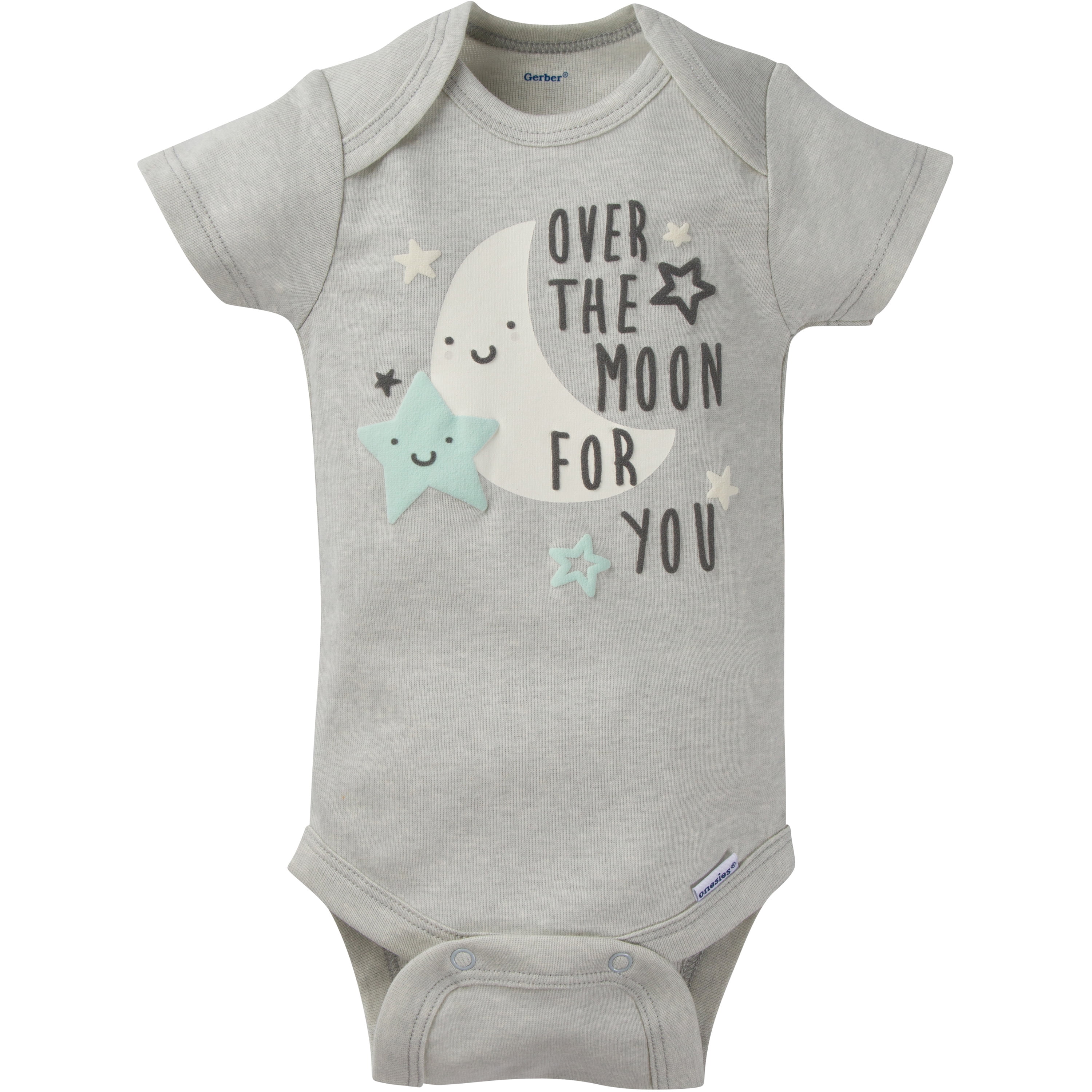 Assorted Short Sleeve Onesies Bodysuits, 8pk (Baby Boy or Baby Girl Unisex)