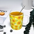 thumbnail image 5 of Yiaed Sunflowers2 Print Ceramics Coffee,Large Handle Design,Extra Large Tea and Coffee Cup for Office and Home Mugs, 5 of 6
