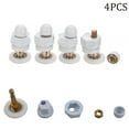 4 Pack Shower Door Rollers Good Quality Rollers 19Mm/23Mm/25Mm/27Mm