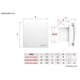 thumbnail image 4 of Extractor de aire para baño S&P DECOR DESIGN 200 165 m3/h perfil extra plano silencioso compuerta antirretorno luz indicadora integrada, 4 of 4
