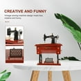 thumbnail image 4 of WESIEVYA Vintage Sewing Box Sewing Machine Mini Portable Musical Toy For Home Decor, 4 of 5