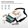 thumbnail image 7 of HELLHERO Double-layer Polyester Adjustable Shoulder Strap Crossbody Bag Women 4.33x1.97x7.09 Hummingbird Music Pattern, 7 of 7
