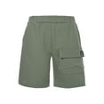 thumbnail image 1 of Yartina Shorts de Jogging pour Garçons Été Légers Décontractés Shorts de Sport Randonnée Camping Vert Armée 140, 1 of 7