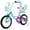 Aqua, variant on Hykolity 14" Girls Bikes with Basket, Doll Seat, Removable Training Wheel, Adjustable Sanddle