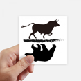 thumbnail image 1 of Reflection Stock Market Bull Sticker Square Waterproof Stickers Wallpaper Car Decal, 1 of 1