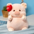 thumbnail image 6 of Kainuan Pig Plush Doll Stuffed Doll Toy Angel Pig Plush Toy Super Soft Stuffed Animal Doll Pillow Lovely Pink Piggy with Wings Hold Heart Balloon Plushie-L, 6 of 8