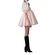thumbnail image 3 of VISgogo Vestido corto femenino, cuello cuadrado de color sólido, manga corta abullonada, corte bajo, de una pieza para verano, rosa/amarillo, S/M/L/XL/XXL VISgogo  moda, 3 of 9