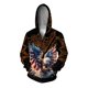 thumbnail image 2 of Sudadera con capucha holgada de otoño e invierno para hombre, sudadera con capucha para hombre, sudadera con estampado de águila genial para hombre, ropa Harajuku para hombre, 2 of 5
