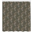 thumbnail image 3 of Ambesonne Flower Shower Curtain, Spring Buds Branches, 69"Wx75"L, Orange White Grey, 3 of 3