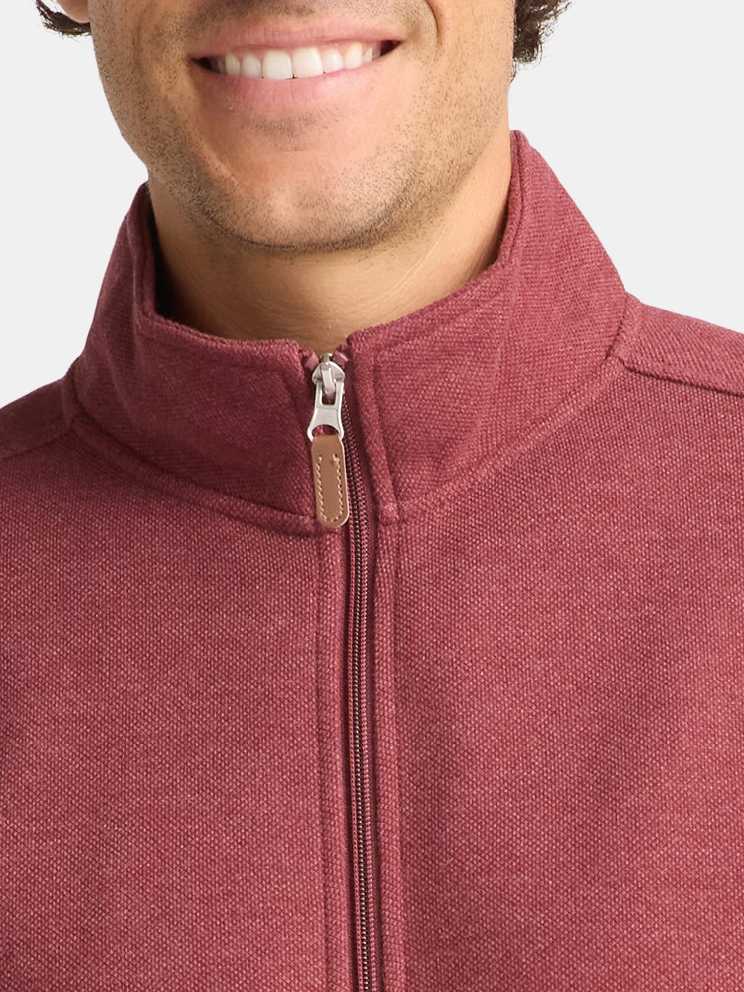 George Men's and Big Men's Full Zip Knit Jacket, Size XS-3XL