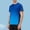Blue, variant on FRSASU Men's Gradient Athletic T-Shirt Short Sleeve Reflective Running Tee Crew Neck Fitness Gym Workout Top White