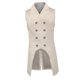 thumbnail image 5 of Chaleco cruzado blanco para hombre con cuello de solapa, casulla de brocado XXL, 5 of 7