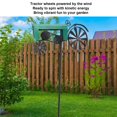 thumbnail image 3 of Ruedas De Vintage Tractor De Metal Giratriente De Viento, Piñones De Metal Estaca Al Aire Libre Decoración Del Molino De Viento Para El Lecho De Flores Del Jardín Y El, 3 of 7