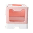 thumbnail image 1 of Caja de arena para gatos Bandeja de arena cerrada con capucha Caja de arena para Rosado Yuyangstore Bandeja de arena para gatos, 1 of 8