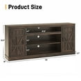 thumbnail image 2 of 75" Farmhouse TV Stand for up 80" 85" TVs, 33" Tall Highboy Entertainment Center w Outlets USB Ports, Rustic Wood Media Console Cabinet w/Storage Shelves for Living Room Bedroom, 2 of 8