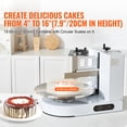 thumbnail image 3 of KFFKFF 4-16" Cake Cream Spreading Coating Smearing Machine Cake Decorating Machines Baking Tools 304 Stainless Steel, 3 of 9