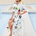 thumbnail image 4 of ABC Long Sleeved Shirt Dress summer woman dress women's luxury party dress, 4 of 6