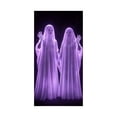 thumbnail image 2 of Yyuenw Halloween Door Cover 35x72 Inch, Ghost Curtain for Front Door, Spooky Polyester Wall Hanging Party Decoration, 2 of 5
