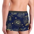 thumbnail image 4 of Bingfone Vintage Golden Butterfly Men's Underwear - Casual Stretch Boxer Briefs-Small, 4 of 7