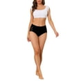 thumbnail image 2 of Juniors Plus Size Briefs High Waist Breathable Stretch Lace Panties, 2 of 5