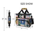 thumbnail image 3 of FORMRS Insulated Cooler Bag 24 Cans Capacity Soft Leakproof Lunch Box with Side Pockets, Colorful Seaside, 3 of 7