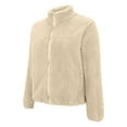 thumbnail image 3 of BDPORKAS Womens Fleece Zip Up Jacket Winter Warm Fuzzy Sherpa Coats Long Sleeve Oversized Sweatshirt, 3 of 4