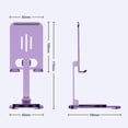 thumbnail image 6 of Xinyolin Mobile Phone Holder 360 Degree Rotation Foldable Anti-slip Great Load Bearing Adjustable Hold Phone Aluminum Alloy Stable Desk Phone Rack Phone Accessory, 6 of 8