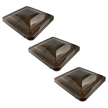 RV 14 x 14 Roof Vent Cover Replacement Lid-Motorhome Camper RV Trailer  Smoked (3)