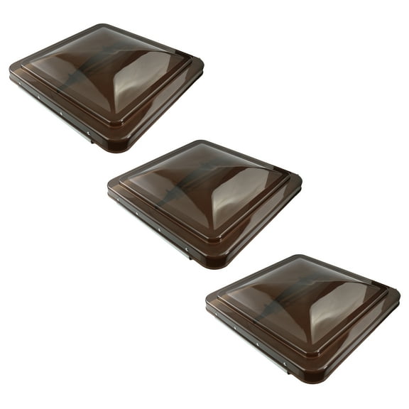 RV 14 x 14 Roof Vent Cover Replacement Lid-Motorhome Camper RV Trailer  Smoked (3)