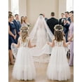thumbnail image 2 of 2Bunnies Girls' 3T-10yr Wildflower Embroidered Top Tulle Maxi Flower Girl Dress, 2 of 7