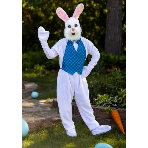 Mascot Happy Easter Bunny Costume for Adults