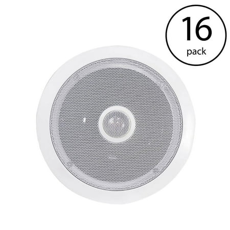 Pyle 6 5 250w 2 Way Round In Wall Ceiling Home Speakers System