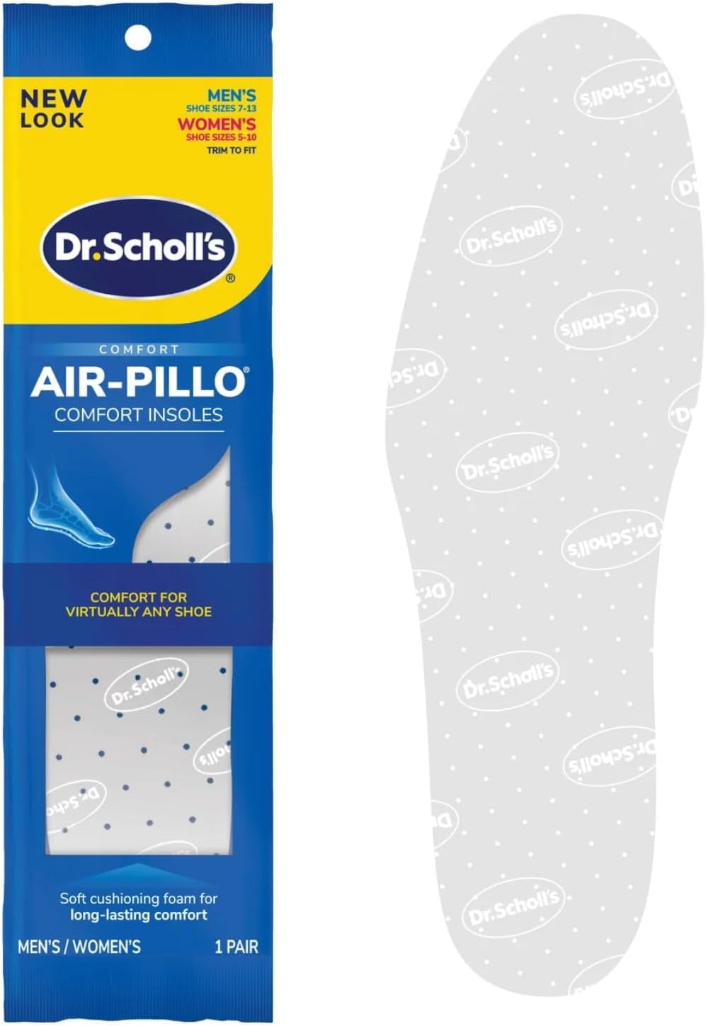 Dr. Scholl\'s Double Air Pillo Men Walking Shoe Size 13 Casual Comfort Bone White Amazon.com: Dr. Scholl main image 4