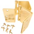 thumbnail image 3 of Swing Clear Offset Hinge, 3-1/2 Inches, 1/4" Radius Corner, Fits Doors 1-3/8" to 1-3/4" Thick, 2-Pack, Polished Brass by Stone Harbor Hardware, 3 of 4