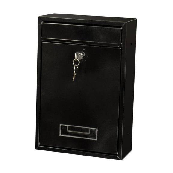 Metal Locking Mailbox Wall Mounted Rustproof Mail Case Lockable Mail Box 2 Keys Office Letterbox Suggestion Box