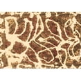 thumbnail image 1 of Ahgly Company Indoor Rectangle Abstract Brown Modern Area Rugs, 2' x 4', 1 of 4
