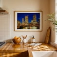 thumbnail image 3 of The Boston Skyline & Fort Point Channel - Boston Massachusetts Photography Oak Framed Wall Art Print 20 x 30 inches, 3 of 6