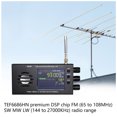 thumbnail image 4 of DSP Digital  Receiver, Lightweight  65 To 108MHz Digital  Receiver TEF6686 Aluminum Alloy Shell 3.2in LCD  for Travel, 4 of 8