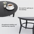 thumbnail image 6 of Gotland 5 Piece Aluminum Patio Furniture Set,Modern Metal Outdoor Patio Furniture w/5.1'' Thick Cushion and Round Coffee Table,Patio Conversation Sets for Porch,Deck,Sand, 6 of 7