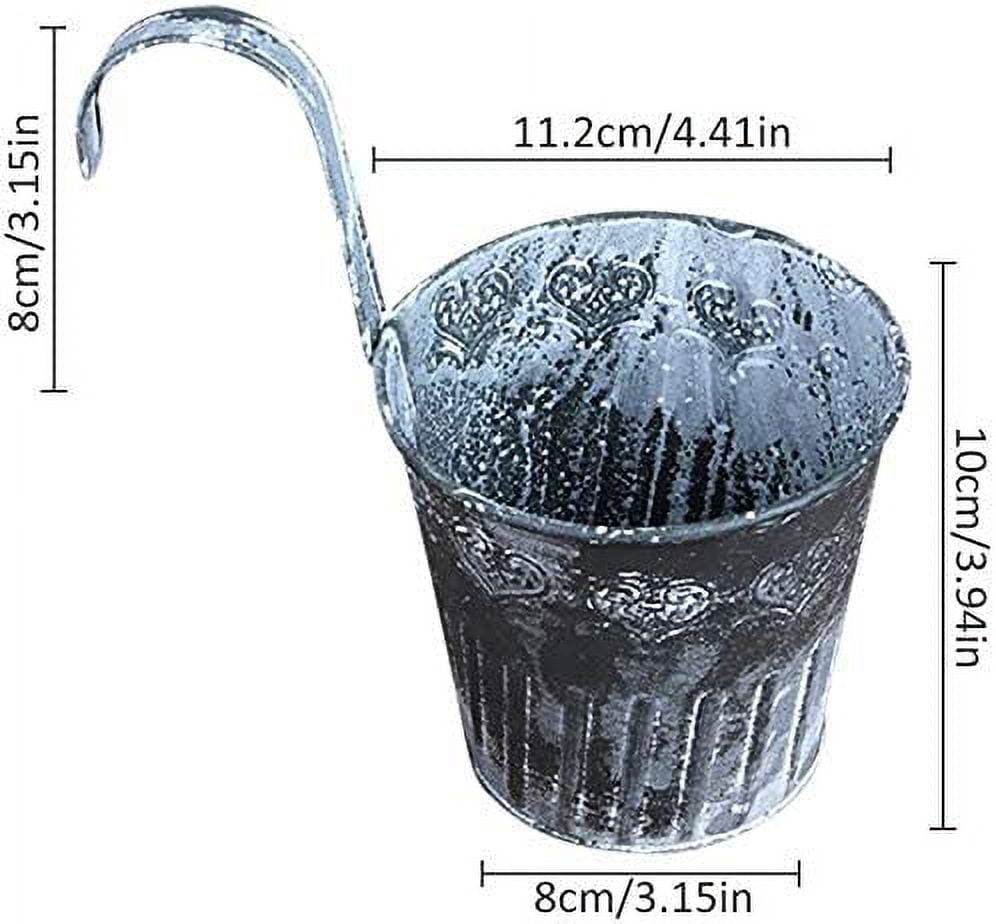 Hanging Flower Pots Hanging Pot Plant Pot Planter with Hooks Flower Pot Vase Balcony Garden Balcony Home Decoration (1PCS)
