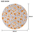 thumbnail image 6 of Pioneer Flower Round Tablecloth 60" X 60",Wrinkle Wipeable Table Cloth for Kitchen Dining Room Picnic Patio Party, 6 of 6