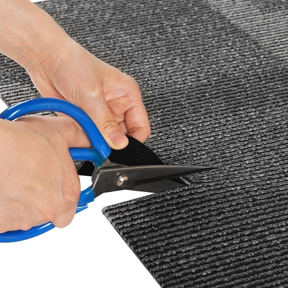 Carpet Tiles Reusable,24"x24"Carpet Squares With Padding Attached,Soft Padded Carpet Tiles,Easy Install DIY for Bedroom Living Room 24Tiles,Mixed Gray